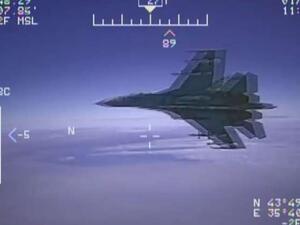 المقاتلة الروسية رافقت طائرة الاستطلاع الأمريكية لمنعها من انتهاك المجال الجوي الروسي