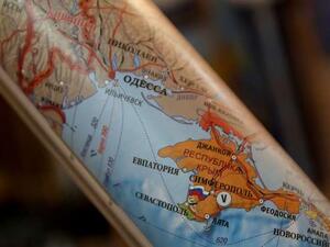 خريطة لأوكرانيا لا توجد عليها شبه جزيرة القرم