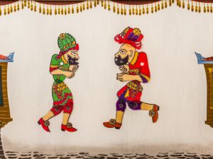 Hacivat and Karagoz from a traditional Turkish shadow play, popularized during the Ottoman period. (Shutterstock)
