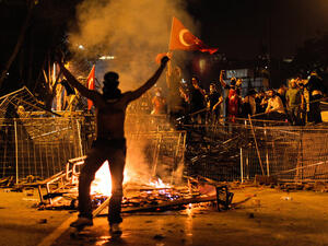 Protesters during the Gezi demonstrations in 2013 in Turkey (AFP/Gurcan Ozturk) 