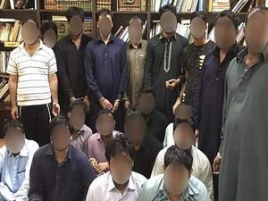 The police received reports on the gang calling victims about a Dh200,000 prize they had "supposedly won from a telecommunications company". (Ajman Police/Twitter)