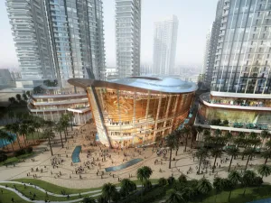 The Dubai Opera House draws architectural inspiration from vintage dhows. (Emaar) 
