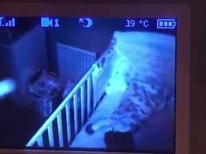 Stephen Armstrong saw the 'orb' above his daughter's cot in Blyth, Northumberland. (Screenshot)