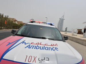 As part of the Dubai 10X initiative, Dubai Ambulance has set a goal of reaching a patient within 4 minutes. (AFP/ File Photo)