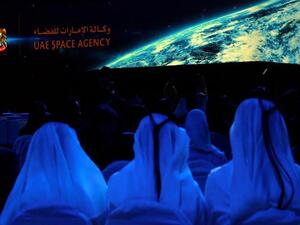 "It is important for us to present here in Abu Dhabi, because many important things are happening, and the opening of a representative office in the UAE, is the result of the long strategic partnership with the UAE Space Agency, and Mohammed bin Rashid Space Centre, MBRSC," (AFP)