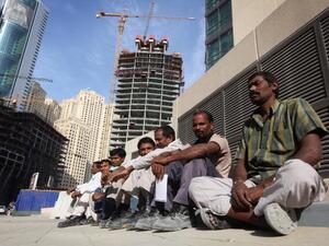 Last year, thousands of migrant workers in Saudi Arabia were stuck without a job or pay. The issue was particularly felt in construction companies such as Saudi Oger and Saudi Binladin. (AFP/ File) Last year, thousands of migrant workers in Saudi Arabia were stuck without a job or pay. The issue was particularly felt in construction companies such as Saudi Oger and Saudi Binladin. (AFP/ File)