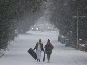 The freezing weather conditions in UK and Ireland have left at least 14 people dead. (AFP/ File Photo)