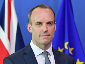 British Brexit Secretary Dominic Raab says he's optimistic about Britain's future even in a no-deal Brexit scenario. (AFP/File Photo)