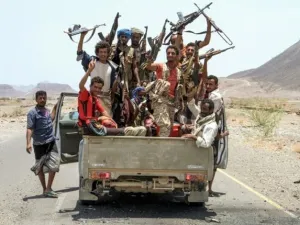 Yemeni fighters loyal to the Saudi-backed Yemeni government near Hodeidah. ( AFP/ File Photo)