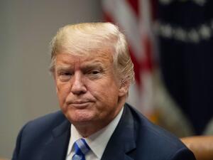 US President Donald Trump speaks to the press on September 5, 2018. (NICHOLAS KAMM / AFP)