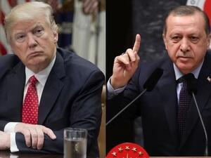 US President Donald Trump (L) and Turkish President Erdogan. (AFP/ File Photo)