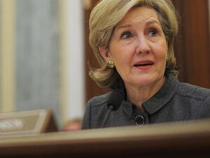 Kay Bailey Hutchison, US ambassador to NATO, accused Syrian President Bashar al-Assad of “genocide” after suspected chemical attack in Damascus. (AFP/ File Photo) 