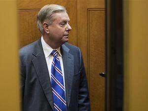 Senator Lindsey Graham said that the recent missile attack by the US, France and the UK was a “major step backwards” for President Donald Trump. (AFP/ File Photo)