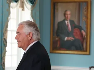 “There is no legitimate place or role in Lebanon for any foreign forces, militias or armed elements other than the legitimate security forces of the Lebanese state,” Tillerson also said in his statement (file photo/AFP)