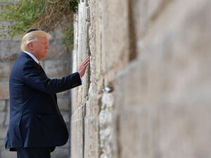 Trump's visit will be closely scrutinized as he seeks ways to restart peace efforts. (AFP) 