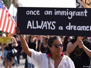People known as 'Dreamers' protest urging Congress to stand against President Donald Trump's effort to end a program that protects certain young immigrants.(AFP/ File Photo)