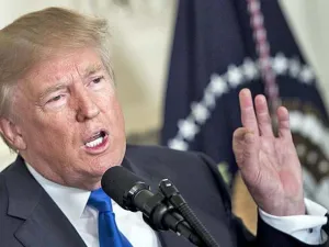 US President Donald Trump speaks about the Iran deal from the Diplomatic Reception room of the White House. (AFP/ File Photo)