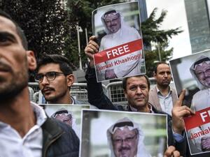 Protest against Jamal Khashoggi disappearance (Twitter)