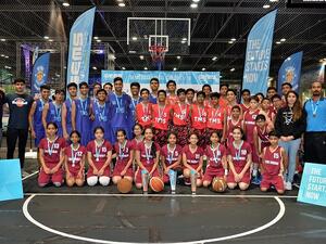 Winners at the 1st GEMS Basketball Cup.