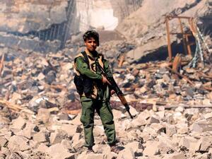 A Houthi militant in Sanaa, Yemen. (AFP/ File Photo)