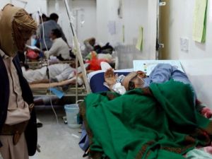 Cholera victims in a hospital in Yemen. (AFP/ File Photo)
