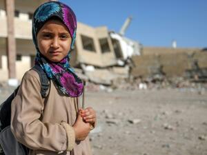 Hundreds of thousands of young Yemenis have been forced out of school since fighting escalated with a Saudi-led intervention against Shiite Huthi rebels two years ago. (AFP/ File Photo)