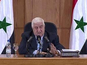 Syrian foreign minister Walid Moallem. (Image via BBC)