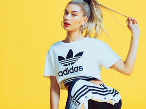 Hailey recently curated the Adidas and JD Falcon show  (Source: Haileybaldwin / Instagram )