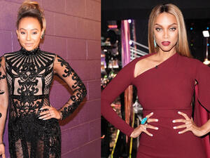 They're known for their red carpet flair (Source: officialmelb , tyrabanks / Instagram ) 