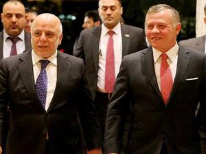 العبادي يبحث "الحرب على الارهاب" مع العاهل الأردني في عمان