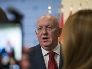 Russia's UN envoy Vassily Nebenzia (AFP/File Photo)	