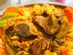 لحم الخروف مع الكسكس