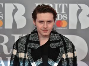 Brooklyn Beckham was spotted heading to class on his bicycle amid reports of a terrorist pipe bomb explosion in the subway just blocks away from his college classroom. (AFP/File)