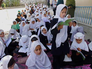 A group of schoolgirls in Afghanistan. (AFP/File)