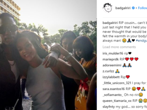 The 29-year-old singer posted a series of photos of her and Tavon Kaiseen Alleyne together and called for an end to gun crime as she mourned his death. (AFP/File)