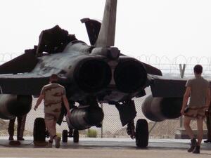 Seven airstrikes targeted the contested Syrian city of Kobani. (AFP/Getty Images/Taieb Mahjoub)