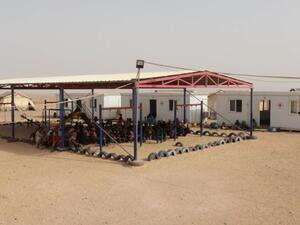 Al-Rukban, a Syrian refugee camp near the Jordanian border. (AFP/File)