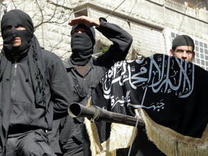 Members of militant group Al Nusra Front. (AFP/Karam Al Masry)