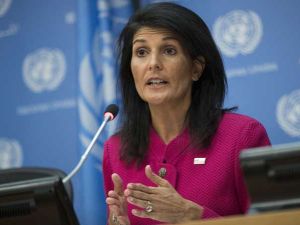 سفيرة أمريكا لدى الأمم المتحدة، نيكي هيلي