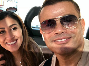 عمرو دياب بصحبة دينا الشربيني