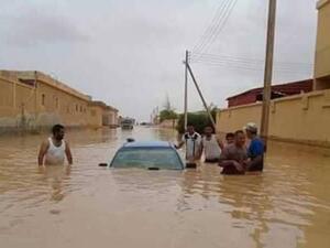 تعد هذه المرة الأولى التي تشهد فيها منطقة المخيلي سقوط أمطار غزيرة بهذه الكثافة منذ 28 عاما