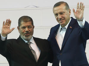 الرئيس رجب طيب اردوغان ومحمد مرسي
