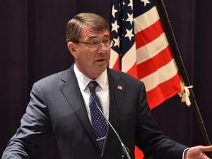US Defense Secretary Ashton Carter landed in the Iraqi capital Thursday for talks with government and military officials on the fight against Daesh.  (AFP/File)