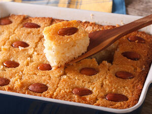 البسبوسة طبقاً من أطباق الحلويات المفضلة لدى الكثيرين

