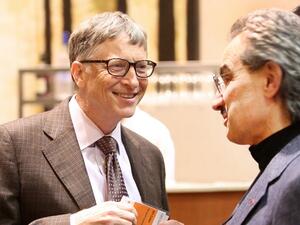 “We’ve worked together to help stop the spread of polio and other diseases. His commitment to philanthropy is inspiring.” - Bill Gates. (Alwaleed Philanthropies) “We’ve worked together to help stop the spread of polio and other diseases. His commitment to philanthropy is inspiring.” - Bill Gates. (Alwaleed Philanthropies)