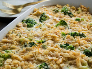 وصفة الدجاج بالبروكلي والكريمة (shutterstock.com)
