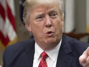 US President Donald Trump in boisterous mood (AFP/File Photo)	