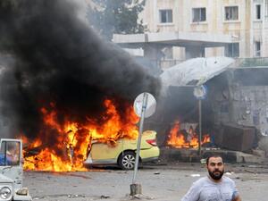 The scene from a similar car bombing in Tartous, in May 2016. (AFP/File)