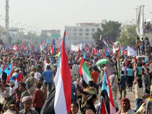 Yemenis during a rally calling for independence of the south, in Aden. (AFP/ File Photo)