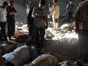 Victims of toxic gas attack by allegedly pro-government forces in the Damascus suburb of Ghouta. (AFP/ File Photo)